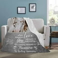thumbnail image 4 of Custom Memorial Blanket for Loss of Loved One - A Letter from Heanven Sympathy Blanket Loss of Dad Mom Husband Wife Friend in Loving Memory Blanket Personalized Blankets, 4 of 5