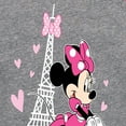 thumbnail image 3 of Disney - Mickey & Friends - Minnie Mouse - Take Me to Paris - Toddler And Youth Girls Raglan Graphic T-Shirt, 3 of 4