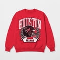 thumbnail image 5 of Women's Gameday Couture Red Houston Texans Classic Archives Premium Fleece Sweatshirt, 5 of 5