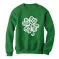 thumbnail image 1 of Tstars Womens St Patricks Day Sweatshirt, Lace Clover Print Gift for Her Irish Women Sweatshirt, 1 of 3