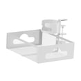 thumbnail image 2 of Organizador de escritorio con cajón para gestión de cables y portavasos, sin taladro Blanco, 2 of 9