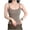 Coffee, variant on Women's Seamless Ribbed Camisole with Built in Bra Crew Neck Sleeveless Nylon Spandex Stretch for Daily Wear