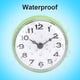 thumbnail image 2 of Reloj de baño Ecomeon reloj de pared con ventosa a Prueba de agua para baño de cocina verde, 2 of 6