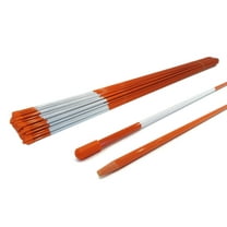 The ROP Shop (Pack of 25) 5/16" Orange Walkway Poles with Reflector, Heavyduty Fiberglass Rod