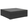 thumbnail image 1 of vidaXL 8 Piece Garden Lounge Set with Cushions Poly Rattan Black, 1 of 5