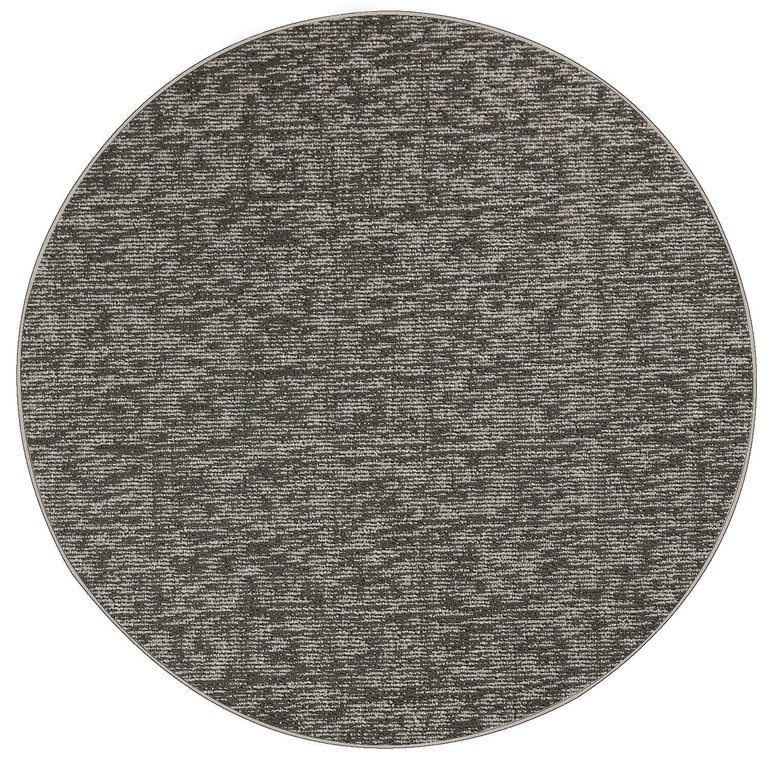 Modern Indoor/Outdoor Commercial Solid Color Rug Dark Gray, 11' Round