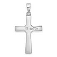 thumbnail image 4 of Auriga 925 Sterling Silver Rhodium-plated Larimar Cross Pendant for Women(L- 37.5mm, W- 20.4mm), 4 of 7