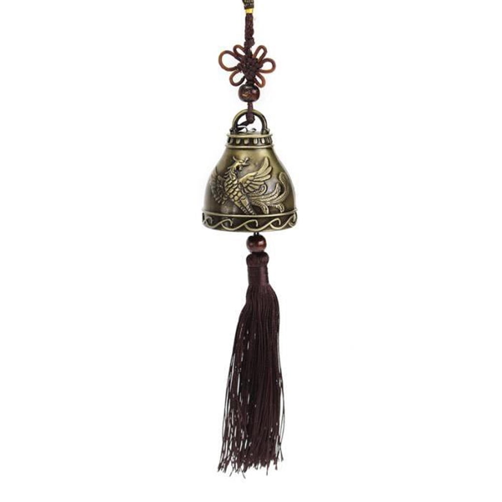 Wind Chimes with 8 Bells Chinese Knot Mascot Luck Outdoor Decor Garden Patio