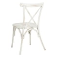 thumbnail image 6 of SAFAVIEH Elia Outdoor Patio Stackable Chair, Distressed White, Set of 2, 6 of 11