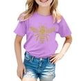 thumbnail image 5 of TZEWGL Tees For Infnat Short Sleeve Cartoon Printed Round Neck Top For Toddlers size 6-7T, 5 of 5