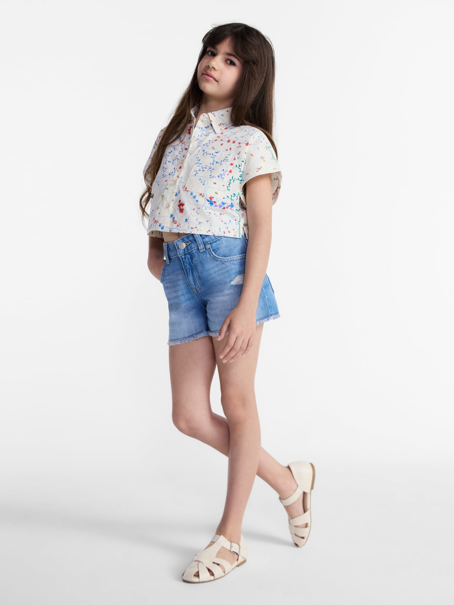 Weekend Academy Girls Denim Cutoff Shorts, Sizes 4-18
