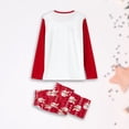 thumbnail image 4 of Ensemble de Pyjama Familial 2 Pcs Décontracté avec Orignal Imprimé, Haut à Manches Longues et Pantalon, Tenue Quotidienne, 4 of 8
