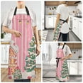 thumbnail image 2 of Yayeee Chief Kitchen Apron with Pockets for Cooking Water Resistant Unisex Adjustable Neck Strap, Brown Gingerbread House, 2 of 7