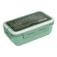 thumbnail image 1 of TIMIFIS Portable Lunchbox Plastic Lunch Box Preservation Box Microwave Heating Sealed Insulation Lunch Box with Tableware 1100ml Kitchen Gadgets, 1 of 1