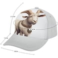 thumbnail image 2 of Zodiac Sheep Baseball Cap Classic Golf Cap Soft Dad Hat Multicolor Adjustable Low Profile Hat Unisex, 2 of 3