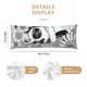 thumbnail image 3 of Fotbe Floral Sugar Skull Portrait Funda para Almohada Corporal con Diseño, Funda de Microfibra Ultrasuave de 20x54 Pulgadas, Ropa de Cama Elegante, 3 of 7