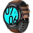 thumbnail image 1 of TRAHOO-Compatible with Ticwatch Pro 5 Smartwatch Bands, 24mm Leather Silicone Breathable Replacement Smartwatch Strap Wristband Compatible for Ticwatch Pro 5 Android Smartwatch, 1 of 4