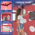 thumbnail image 4 of EAGLE PEAK Flex Ultra Compact 4x4 Pop-up Changing Room Canopy, Portable Privacy Cabana for Pool, Fashion Photoshoots, or Camping (Red Mushroom), 4 of 11