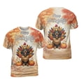 thumbnail image 3 of Happy Thanksgiving Dachshund Turkey Costume Pumpkins Autumn Leaves All Over Print 3D Shirt Unisex Merch Wiener Dog Lover Gifts Idea - 13014, 3 of 6