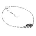 thumbnail image 4 of Symbolic Hamsa Hand Sideways Charm Sterling Silver Chain Bracelet, 4 of 5
