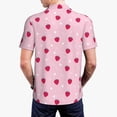 thumbnail image 4 of Daiia Strawberry And Heart Pattern Men’s Polo Shirts,Solid Deck Shirt,Classic Fit, Breathable Cotton Polo for Casual and Sport Wear-4X-Large, 4 of 9