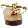 thumbnail image 4 of Sam Edelman Deirdre Goldmine Strappy Medallion Thong Flat Fashion Sandals, 4 of 6