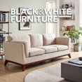 thumbnail image 5 of Modern Luxury Sofa by Black & White Furniture (Beige) - Beautifully Crafted Furniture Perfect for Houses, Condos and Apartment – Easy Assembly, 5 of 7