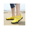 thumbnail image 6 of Daeful Girls Boys Water Shoes Barefoot Swim Beach Shoe Quick Dry Aqua Socks Surf Lightweight Sneakers Outdoor Flats Yellow 2.5Y, 6 of 8