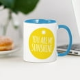 thumbnail image 3 of CafePress - You Are My Sunshine Mugs - 11 oz Ceramic Mug - Novelty Coffee Tea Cup, 3 of 4