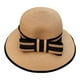 thumbnail image 1 of Sombrero de paja con lazo para mujer, de 56 a 58 cm de circunferencia, para verano, para playa, para salir a la playa, 1 of 5
