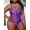 PURPLE, variant on 2026 New Sexy Plus Size Swimwear for Chubby Woman Swimsuit One Piece Colour Leopard Print Large Bikini Bathers Bathing Suit