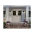 thumbnail image 4 of Padgett Collection One-Light Transitional Textured Black Clear Seeded Glass Outdoor Wall Lantern, 4 of 6