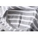 thumbnail image 3 of Pijama de mujer de modal con copa acolchada para el pecho, todo en uno, a rayas, ropa de dormir de talla grande, ropa exterior holgada, 3 of 6