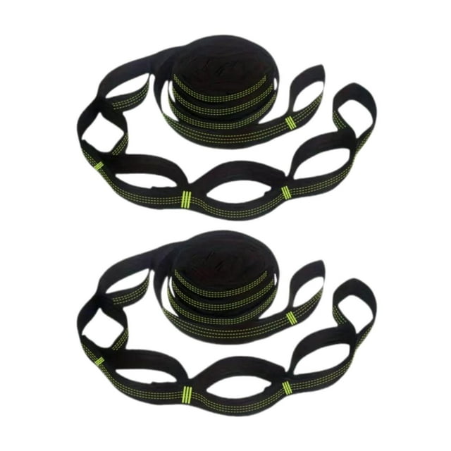 koolsoo 2Pcs 2M Tree Swing Straps Hammock Belt Rope for Swing Travel Camping Hammock Green