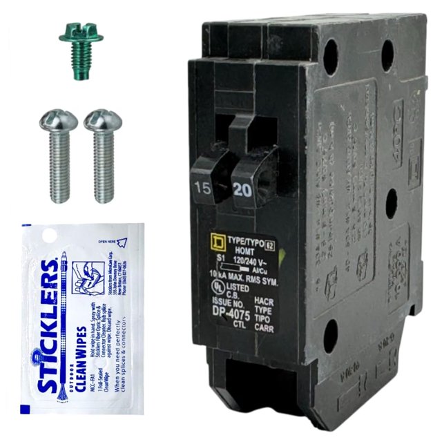 Interruptor termomagnético FalconSupply HOMT1520 15/20A 120V tipo tandem