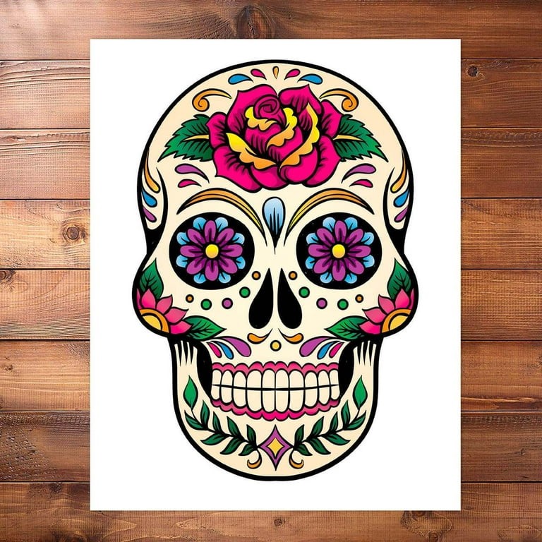 Mexican Sugar Skull Art