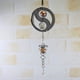 thumbnail image 4 of Campanilla de viento de metal Yin Yang, campana de viento de decoración colgante giratoria, campanilla de viento de metal 3D para refugio exterior e interior JAMW Sencillez, 4 of 5