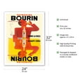 thumbnail image 2 of Bourin Quinquina Vouvray - Great White Wines of Touraine - Vintage Advertising Poster by Pierre and Jacques Bellenger c.1936 - Fine Art Matte Paper Print (Unframed) 24x32in, 2 of 4