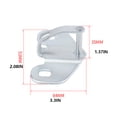 thumbnail image 3 of Riwesomey Pestillo Cerradura de puerta trasera Coches Montajes Cerraduras Pestillos Coche Plata Piezas resistentes Suministros Accesorios Vehículos, repuestos y accesorios Mis, 3 of 6