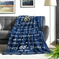 thumbnail image 3 of 65th Birthday Gifts for Men Blanket - 65 Birthday Gifts for Dad or Grandpa - 1958 Birthday Gifts for Men - 65 Year Old Birthday Gifts Men- Cozy & Soft Flannel Throw Blanket 60 x 50 inch, 3 of 6