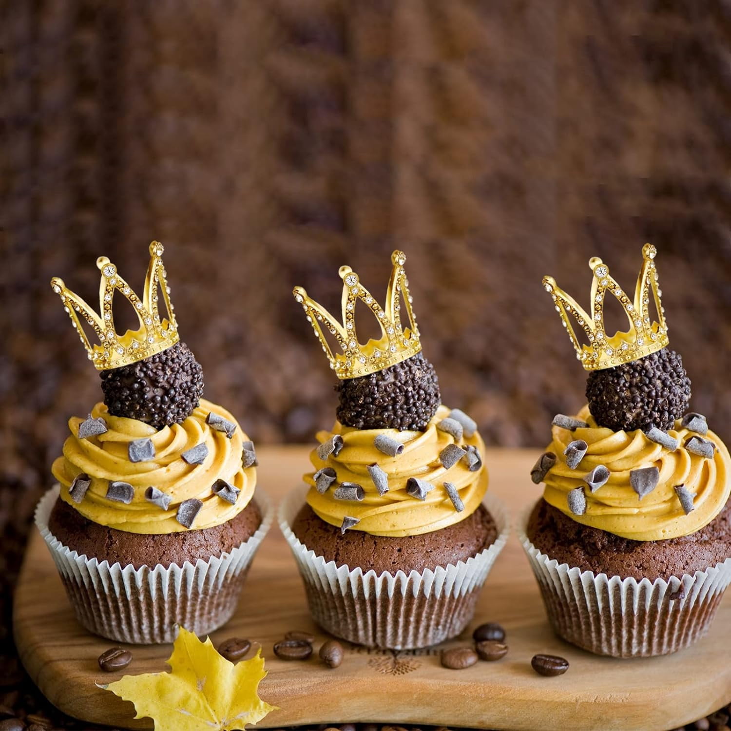 Birthday Crowns For Kids Classroom 30 Pcs Gold Crown Cake Toppers ...