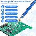 thumbnail image 4 of POINTERTECK Soldering Iron Kit Cordless Rapid Heating Electric Soldering Kit Rechargeable Handheld Welding Tool with 900mAh Battery for Circuit Board Computer Electronic Repair, 4 of 10