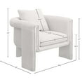 thumbnail image 3 of Meridian Furniture Stylus Cream Boucle Fabric Accent Chair, 3 of 8