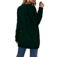 thumbnail image 4 of Fantaslook V Neck Sweatshirts for Women Casual Long Sleeve Tops Oversized Sweatshirt With Pockets, 4 of 8