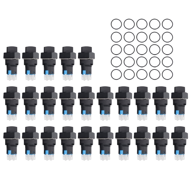 25 interruptores rotativos de 3 velocidades, de latón ABS, para caja de distribución.