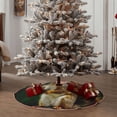 thumbnail image 4 of Xecao Squirrels Eating Peanuts On The Tree Pattern Christmas Tree Skirt Round Xmas Tree Mat Base Cover for Holiday Home Decorations-30", 4 of 6