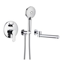 Rainlex One-Handle 1-Spray Setting Polished Chrome Bathtub Shower Faucet
