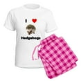 thumbnail image 5 of CafePress - I Love Hedgehogs Women's Light Pajamas - Women's Short Sleeve Print T-Shirt and Pants Light Cotton Pajama Set, 5 of 7