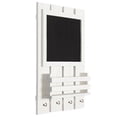 thumbnail image 2 of Elegant Designs HG1023-WWH Chalkboard Sign with Key Holder Hooks & Mail Storage, White Wash, 2 of 6
