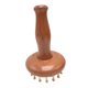 thumbnail image 2 of Cepillo Masajeador Portátil para Cuero Cabelludo Cepillo de Latón y Madera Manual con 29 Dientes Herramienta de Masaje Corporal y Peine de Puntos de, 2 of 9